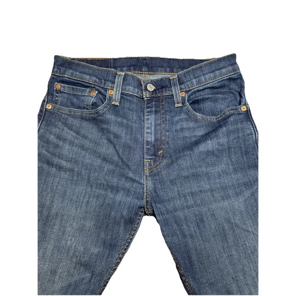 Levis 512 Jeans Men's 31x30(31x28.5) Blue Denim Medium Wash Straight Leg - Picture 4 of 12